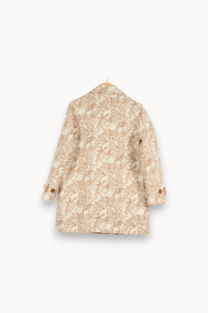 Manteau blanc à motif - Taille M/38 de la marque La Fée Maraboutée | PARAD38849 - Vendu par Paradigme - Image 3