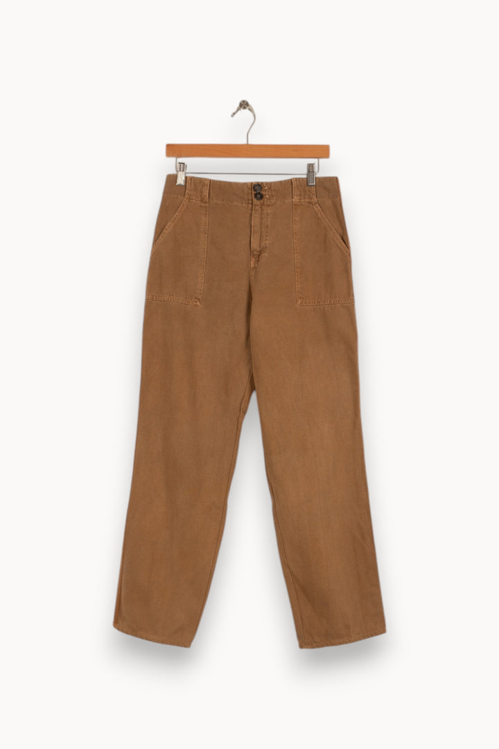 Jean beige/marron - Taille S/36 de la marque Léon & Harper | PARAD38893 - Vendu par Paradigme - Image 1