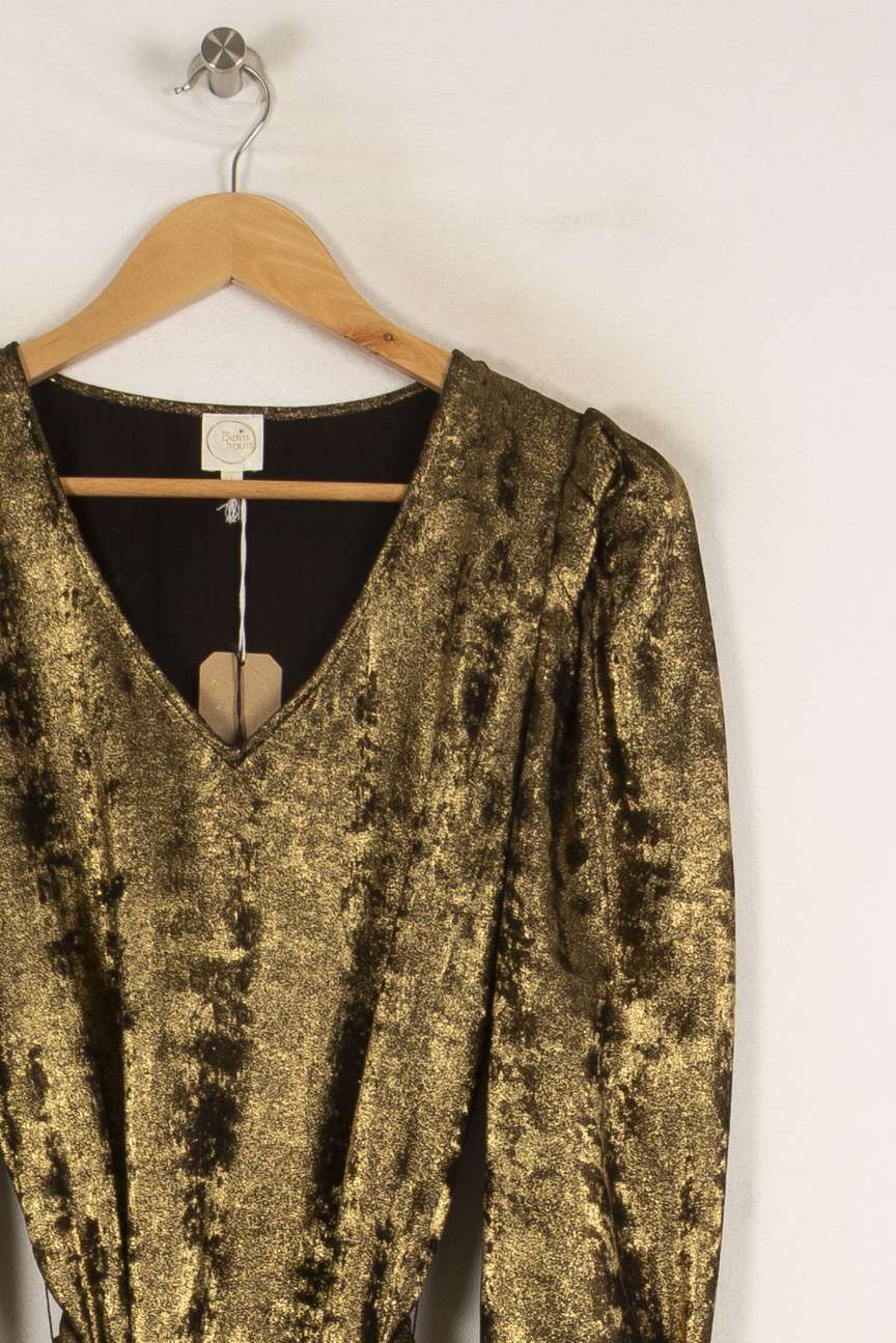 Robe dorée - Taille S/36 de la marque Des petits hauts | PARAD38898 - Vendu par Paradigme - Image 2