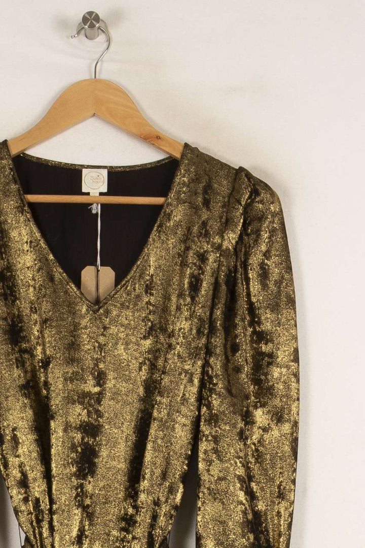 Robe dorée - Taille S/36 de la marque Des petits hauts | PARAD38898 - Vendu par Paradigme - Image 2