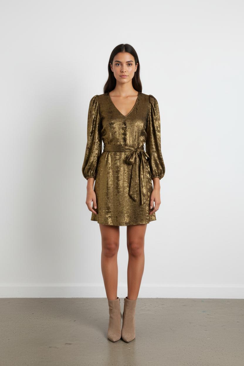 Robe dorée - Taille S/36