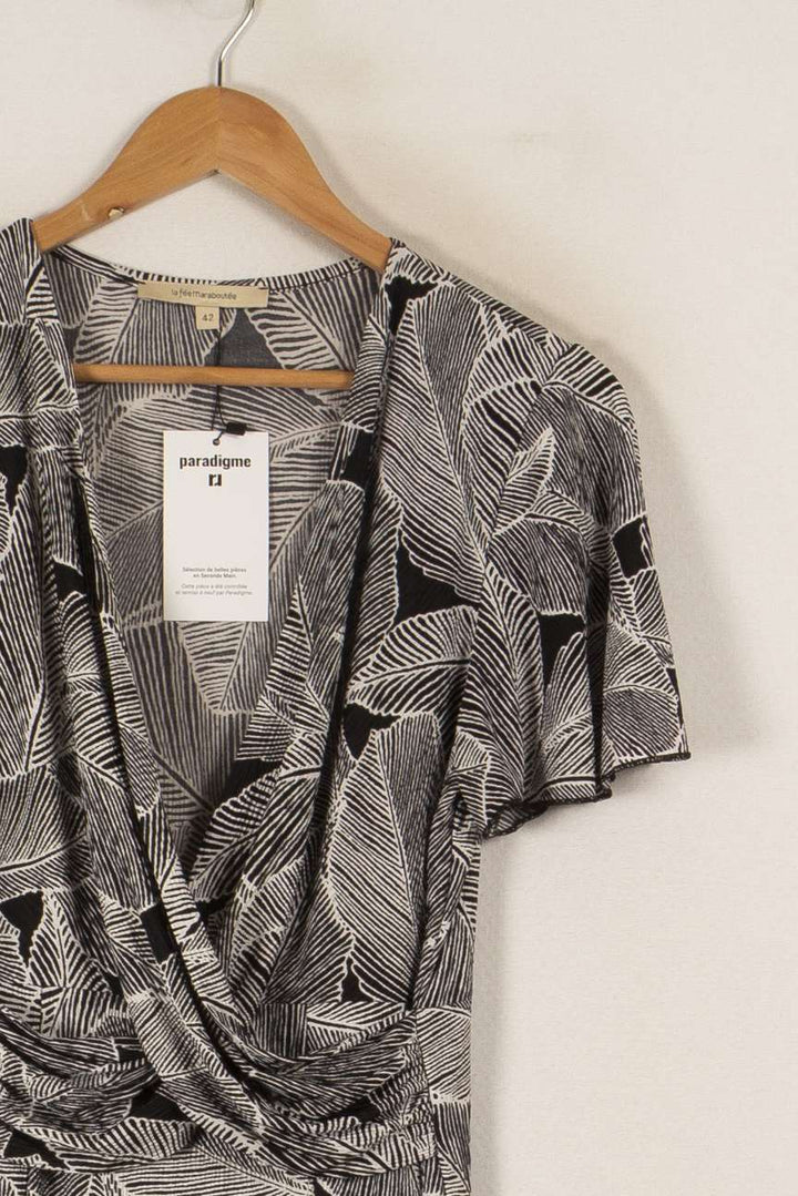 Robe noire - Taille XL/42 de la marque La Fée Maraboutée | PARAD38910 - Vendu par Paradigme - Image 2