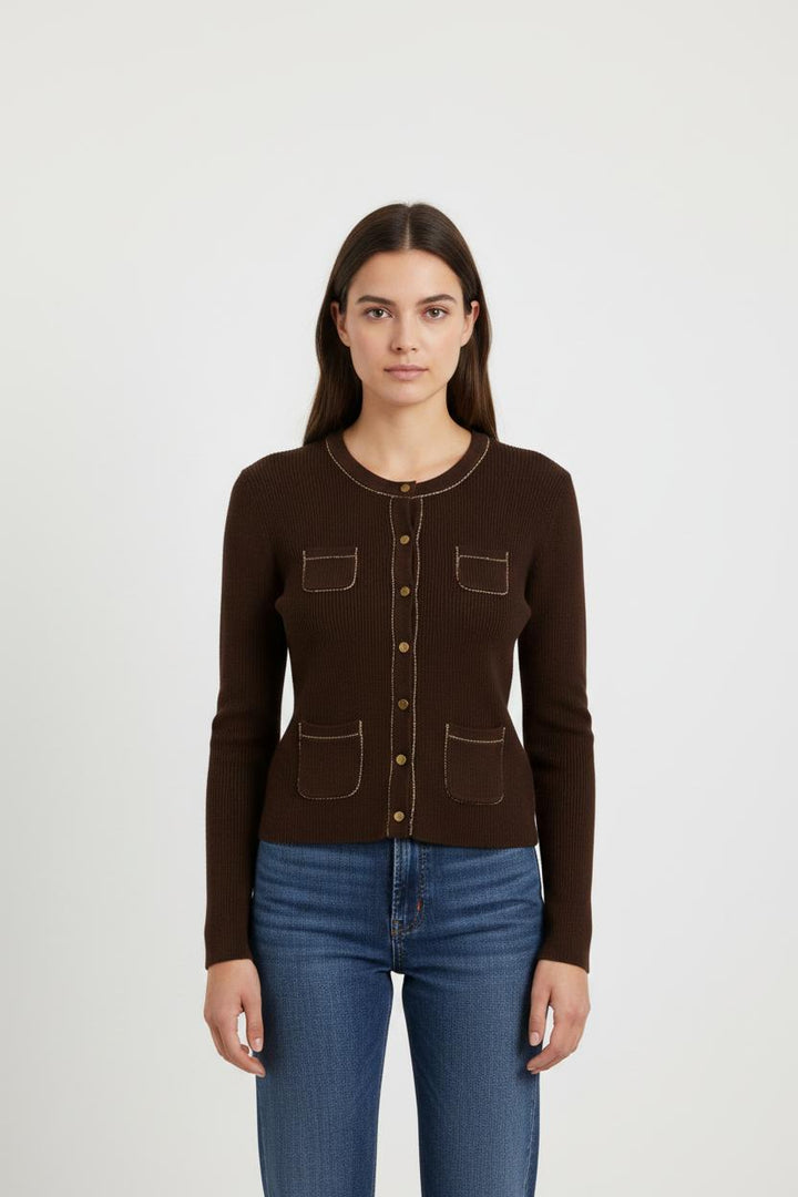 Cardigan marron - Taille M/38