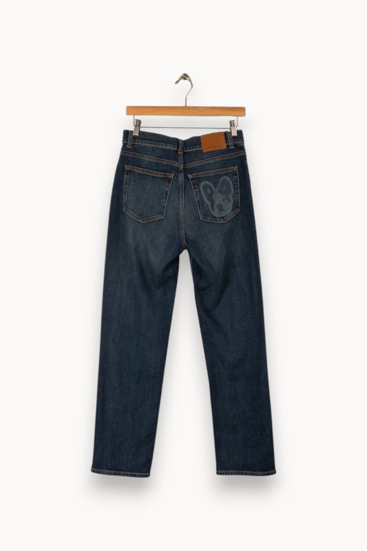 Jean bleu avec détails - Taille M/38 de la marque Claudie Pierlot | PARAD38953 - Vendu par Paradigme - Image 3