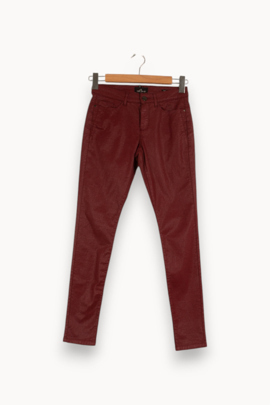 Jean satiné bordeaux - Taille XS/34 de la marque One Step | PARAD38959 - Vendu par Paradigme - Image 1