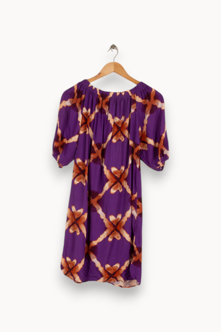 Robe violette à motifs - Taille S/36 de la marque Imprevu | PARAD38971 - Vendu par Paradigme - Image 3