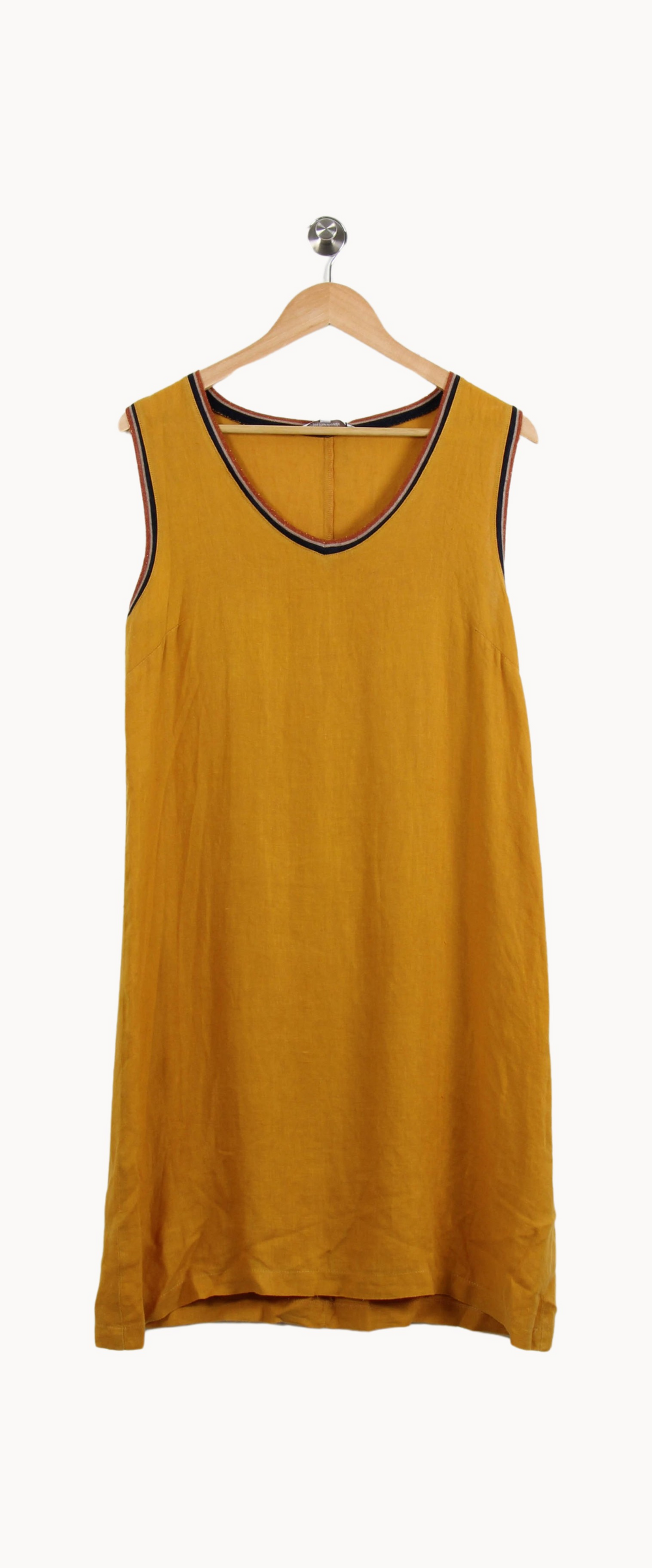 Robe jaune moutarde - Taille XL/42 de la marque La Fée Maraboutée | PARAD38989 - Vendu par Paradigme - Image 2