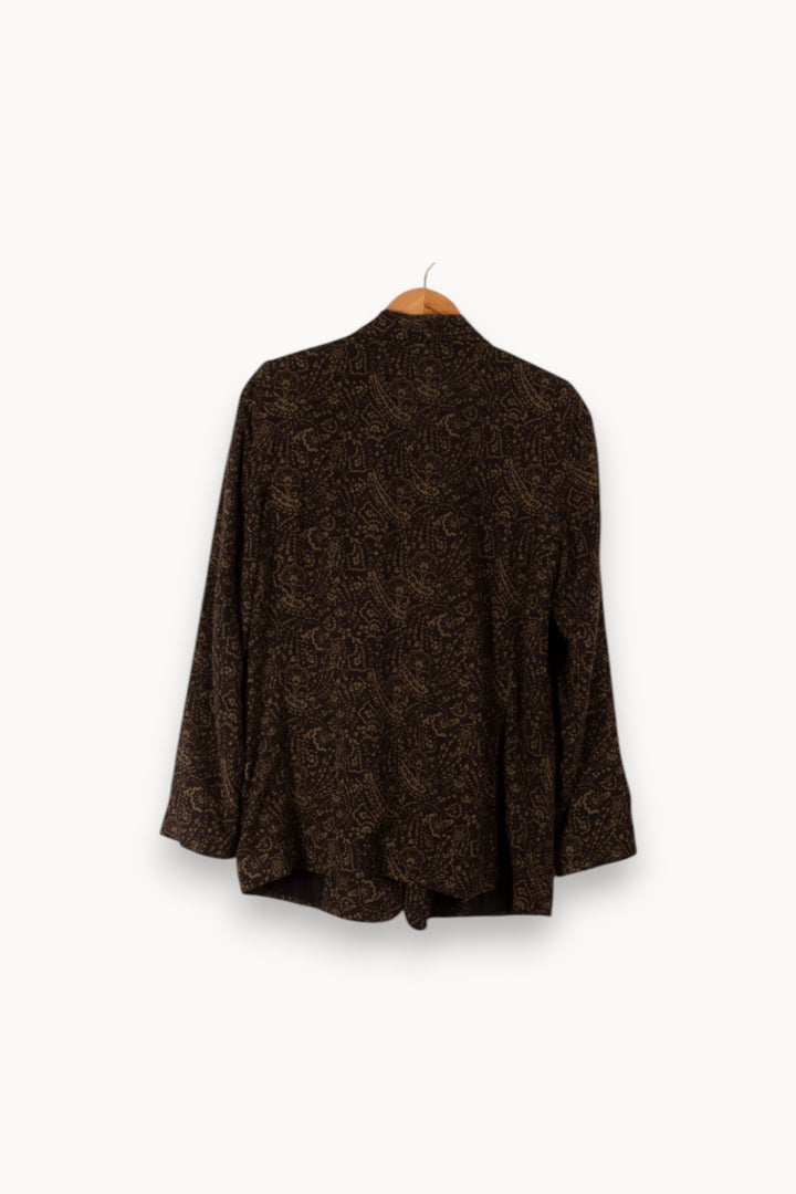 Veste noire et verte à motifs - Taille M/38 de la marque IKKS | PARAD39009 - Vendu par Paradigme - Image 3