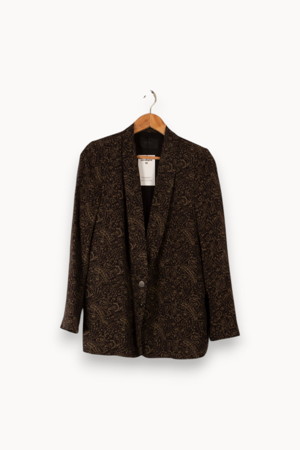Veste noire et verte à motifs - Taille M/38 de la marque IKKS | PARAD39009 - Vendu par Paradigme - Image 1
