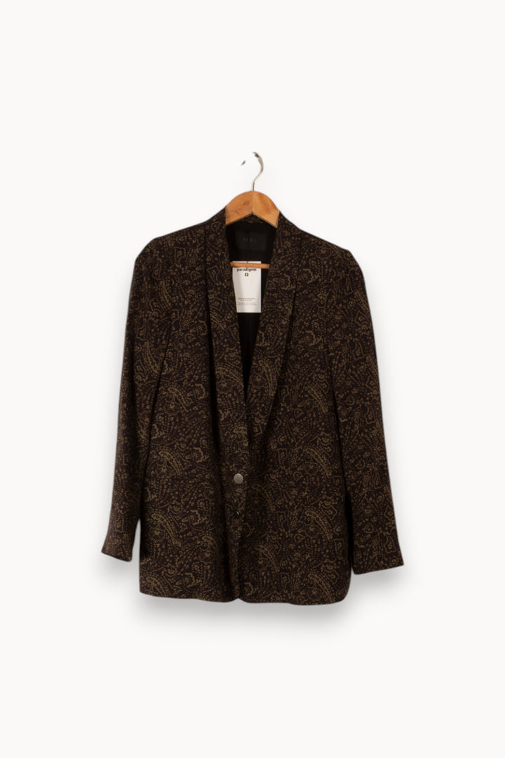 Veste noire et verte à motifs - Taille M/38 de la marque IKKS | PARAD39009 - Vendu par Paradigme - Image 1