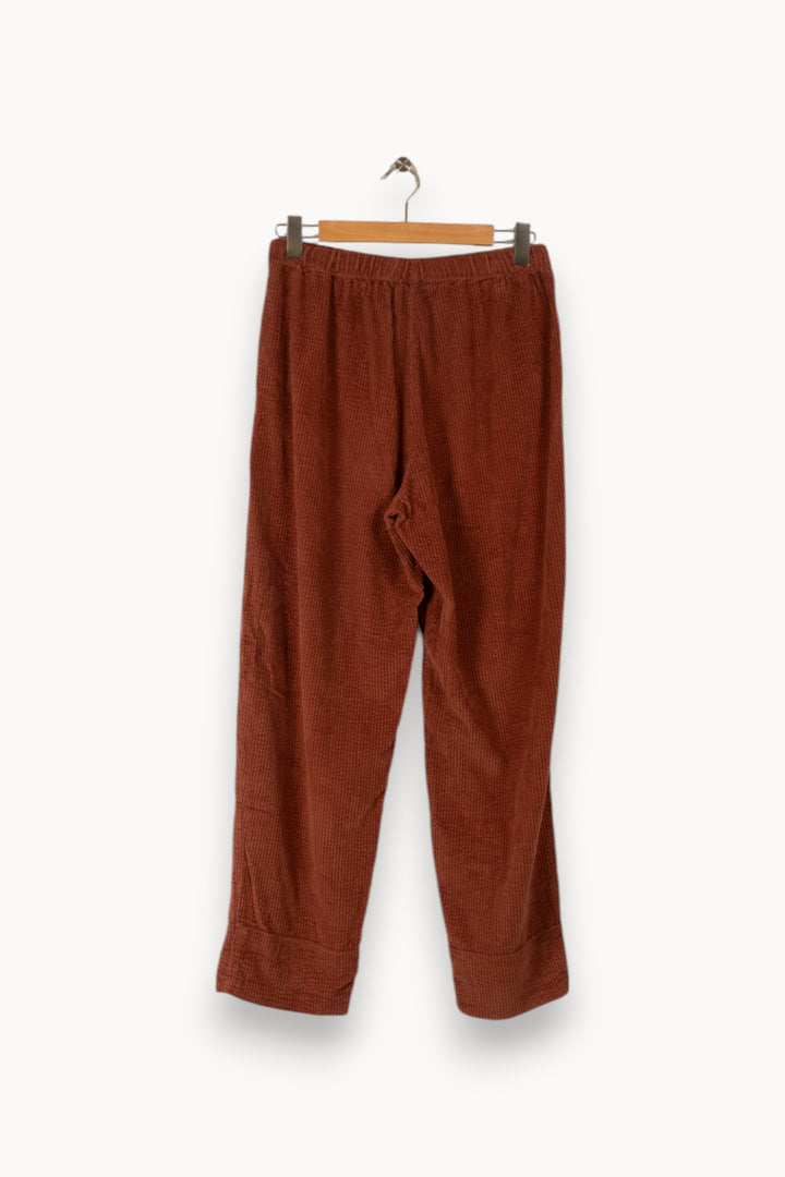 Pantalon côtelé marron - Taille M/38 de la marque American Vintage | PARAD39026 - Vendu par Paradigme - Image 3
