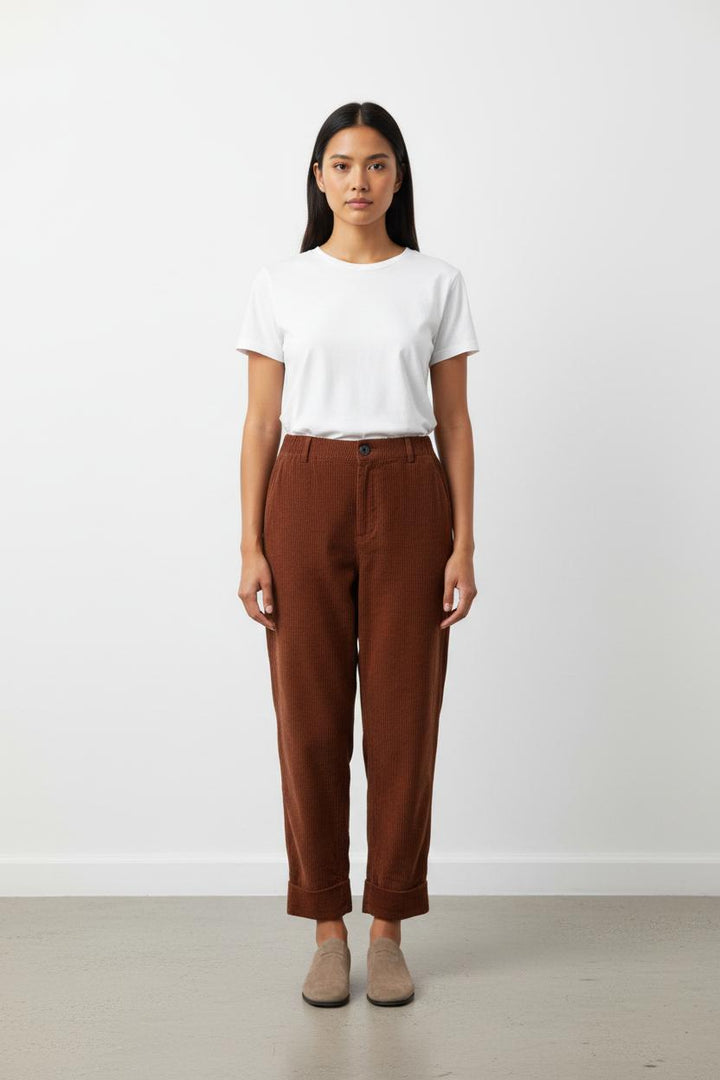 Pantalon côtelé marron - Taille M/38
