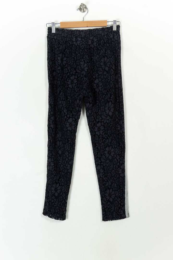Pantalon bleu foncé en broderie - Taille S/36 de la marque Imprevu | PARAD39034 - Vendu par Paradigme - Image 4
