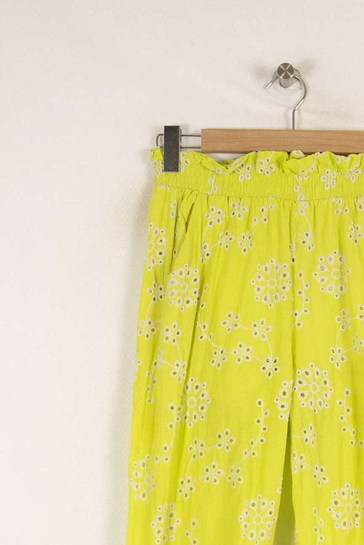 Pantalon jaune/vert fluo en broderies - Taille S/36 de la marque Imprevu | PARAD39036 - Vendu par Paradigme - Image 2