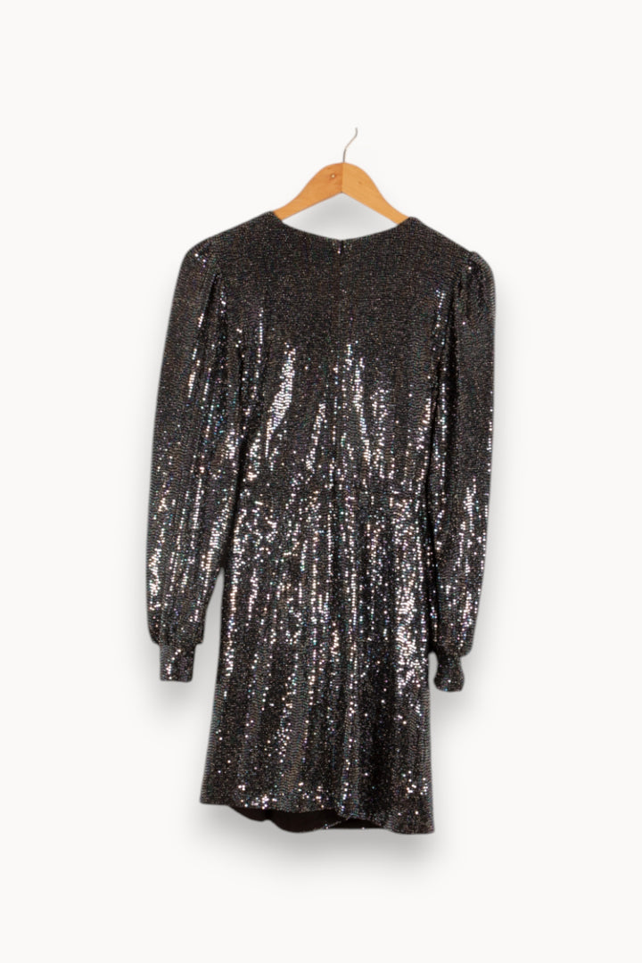 Robe argentée brillante - Taille XS/34 de la marque Opullence | PARAD39042 - Vendu par Paradigme - Image 3