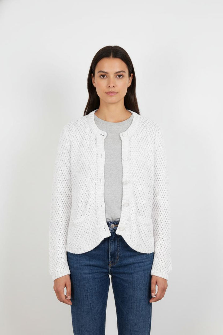 Cardigan en maille blanc - Taille XS/34