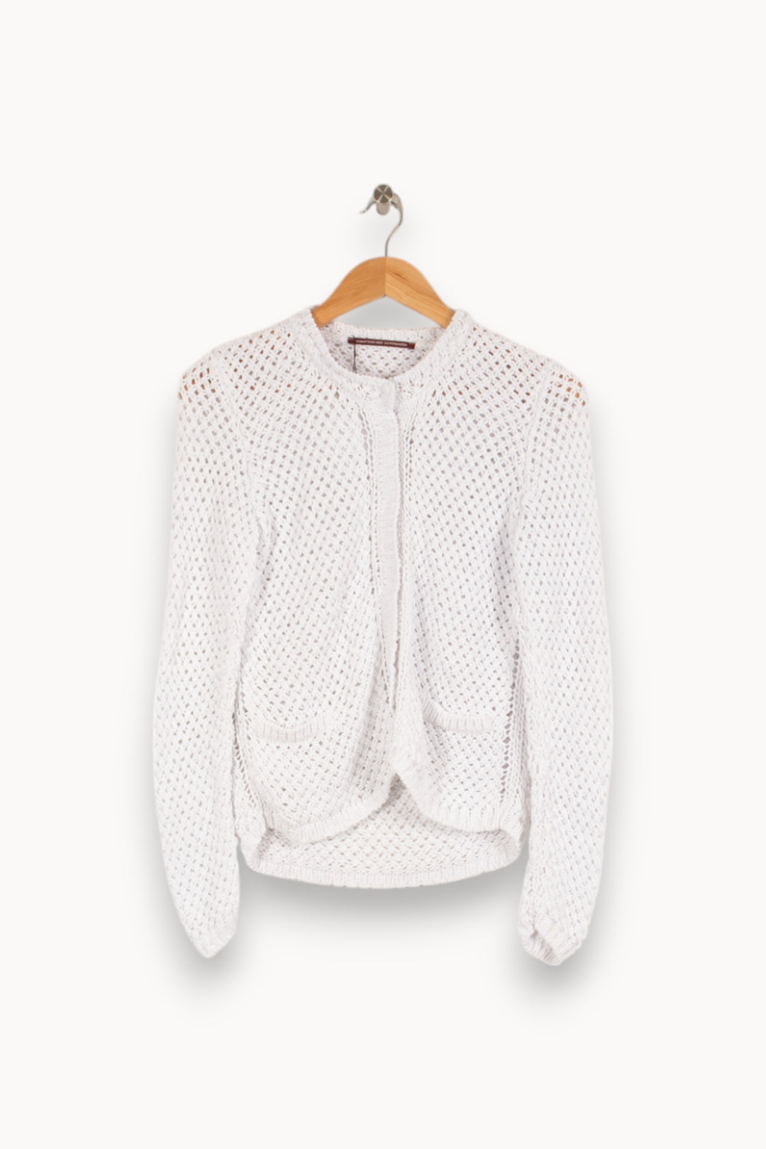 Cardigan en maille blanc - Taille XS/34 de la marque Comptoir des Cotonniers | PARAD39080 - Vendu par Paradigme - Image 1