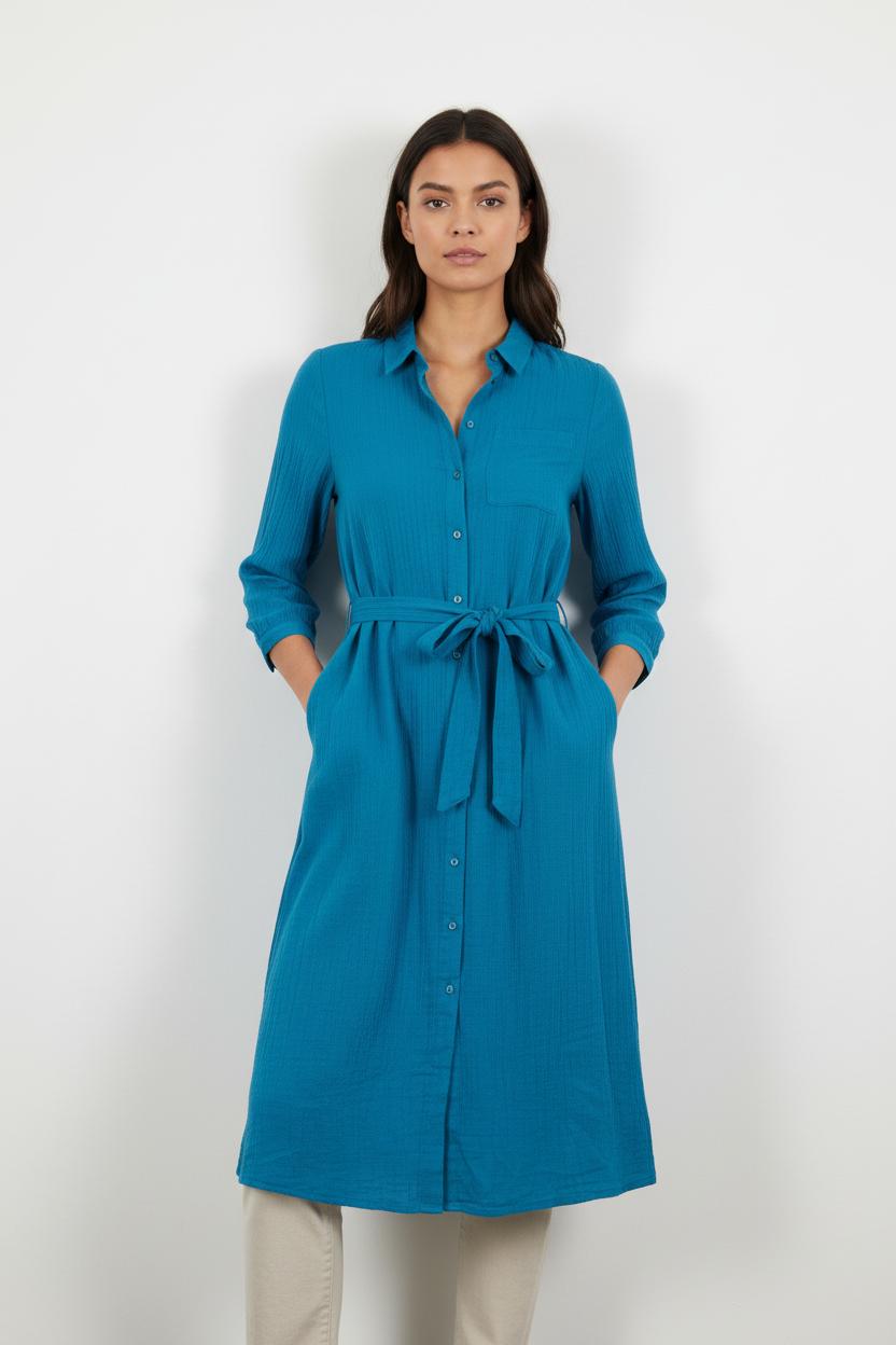 Robe chemise bleue - Taille S/36