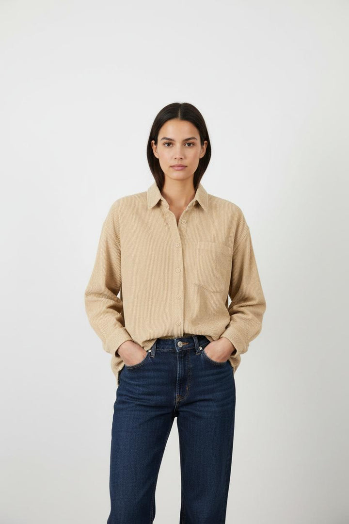Chemise beige - Taille S/36
