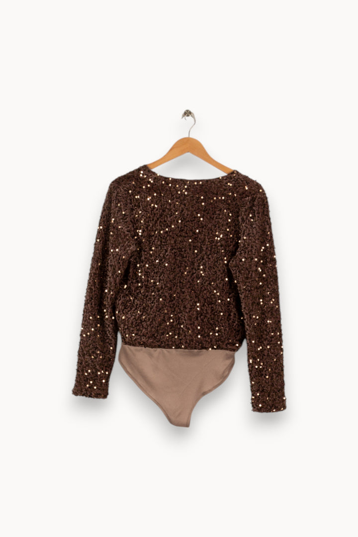 Blouse marron - Taille M/38 de la marque Imprevu | PARAD39131 - Vendu par Paradigme - Image 3