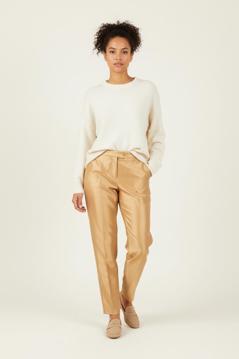 Pantalon Doré - Taille M/38 de la marque Imprevu | PARAD39135 - Vendu par Paradigme - Image 1