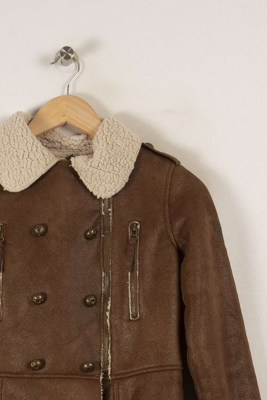 Manteau Marron - Taille XS/34 de la marque IKKS | PARAD39138 - Vendu par Paradigme - Image 2