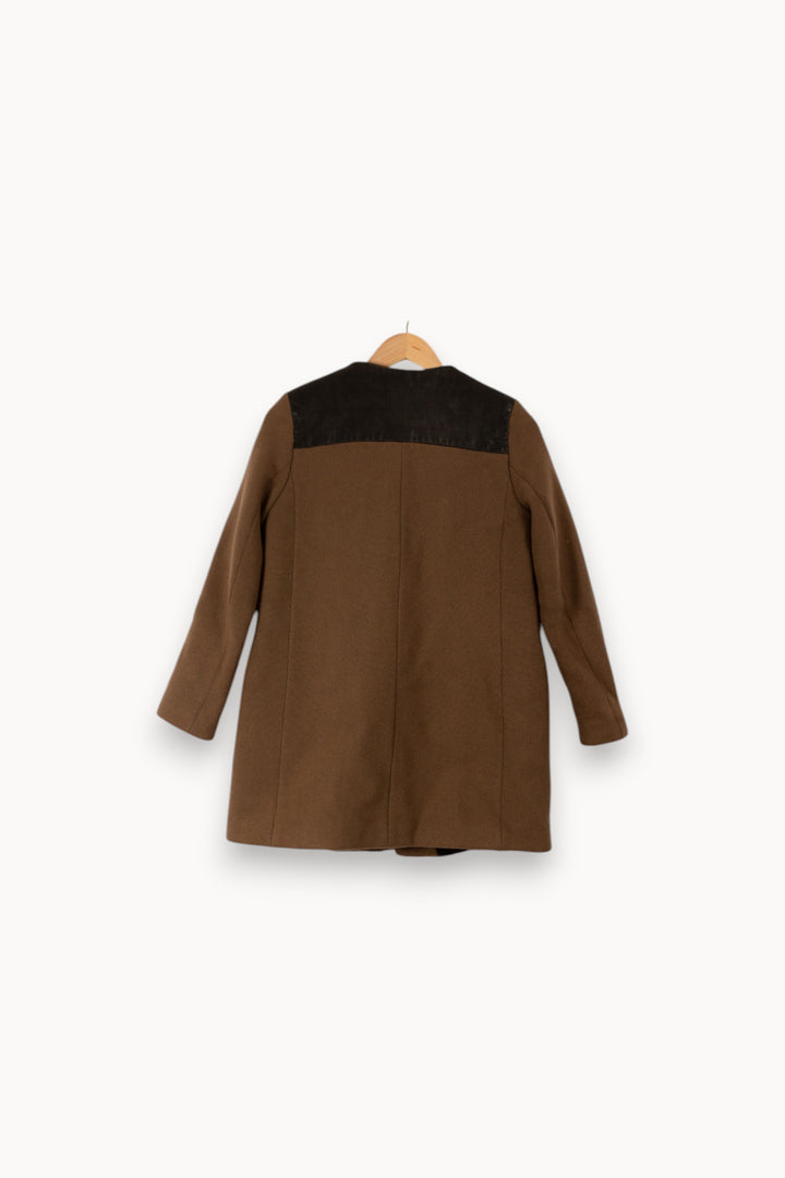 Manteau Marron - Taille M/38 de la marque Sandro | PARAD39140 - Vendu par Paradigme - Image 3