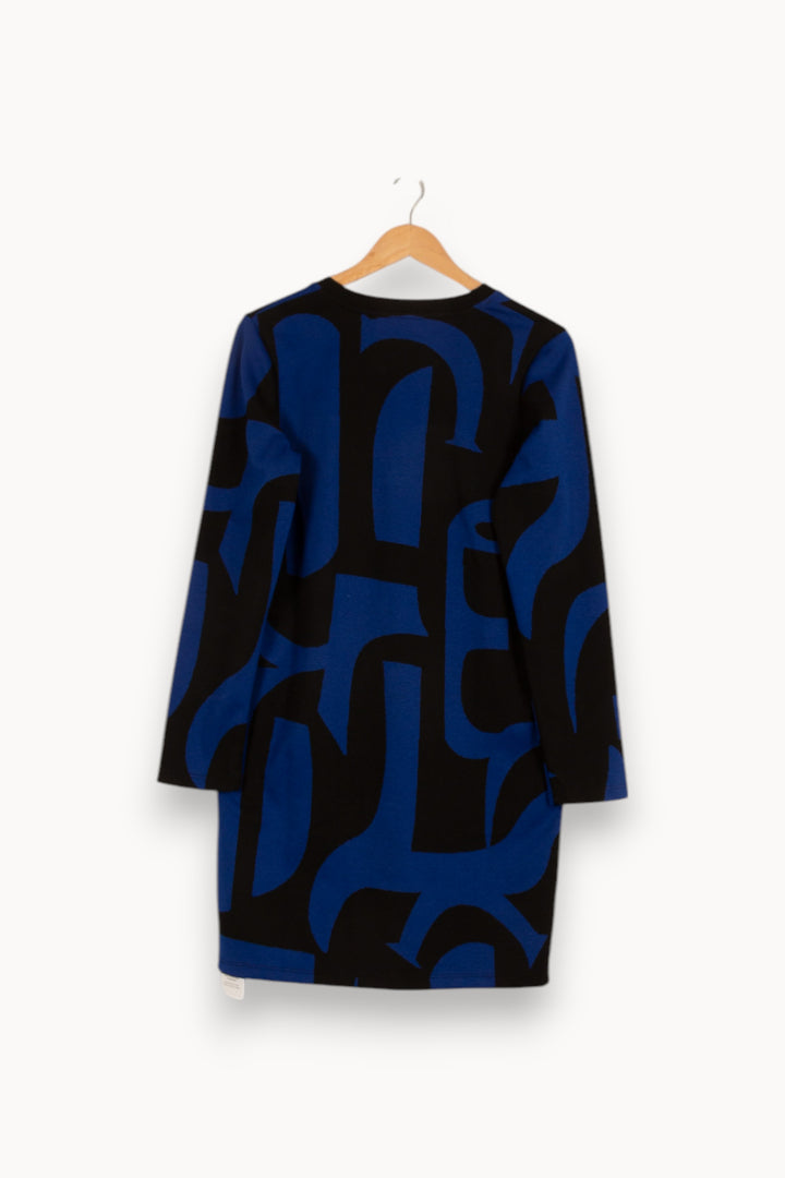 Robe bleue et noire - Taille M/38 de la marque La Fée Maraboutée | PARAD39164 - Vendu par Paradigme - Image 3