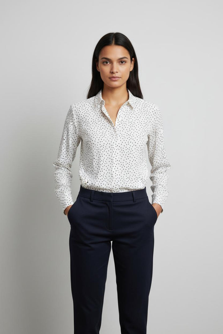 Chemise blanche à motifs - Taille XS/34