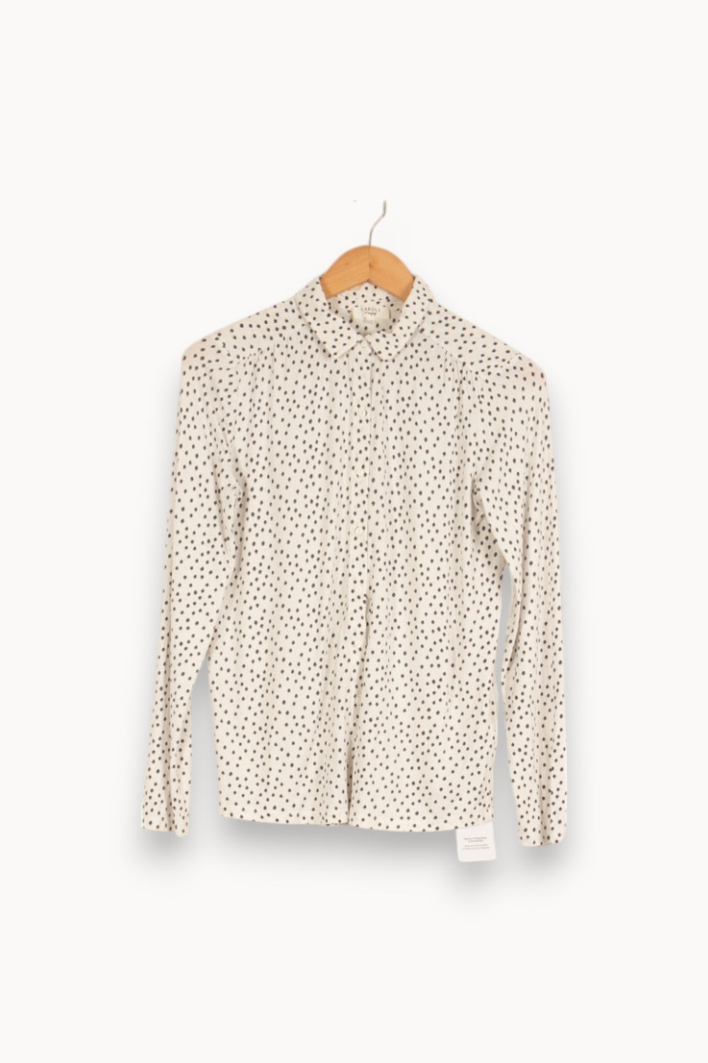 Chemise blanche à motifs - Taille XS/34 de la marque Caroll | PARAD39166 - Vendu par Paradigme - Image 1