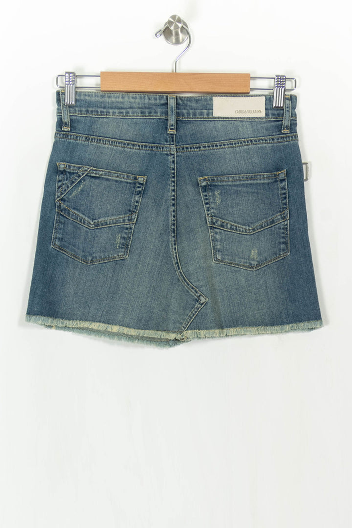 Jupe bleue - Taille S/36 de la marque Zadig&Voltaire | PARAD39214 - Vendu par Paradigme - Image 4
