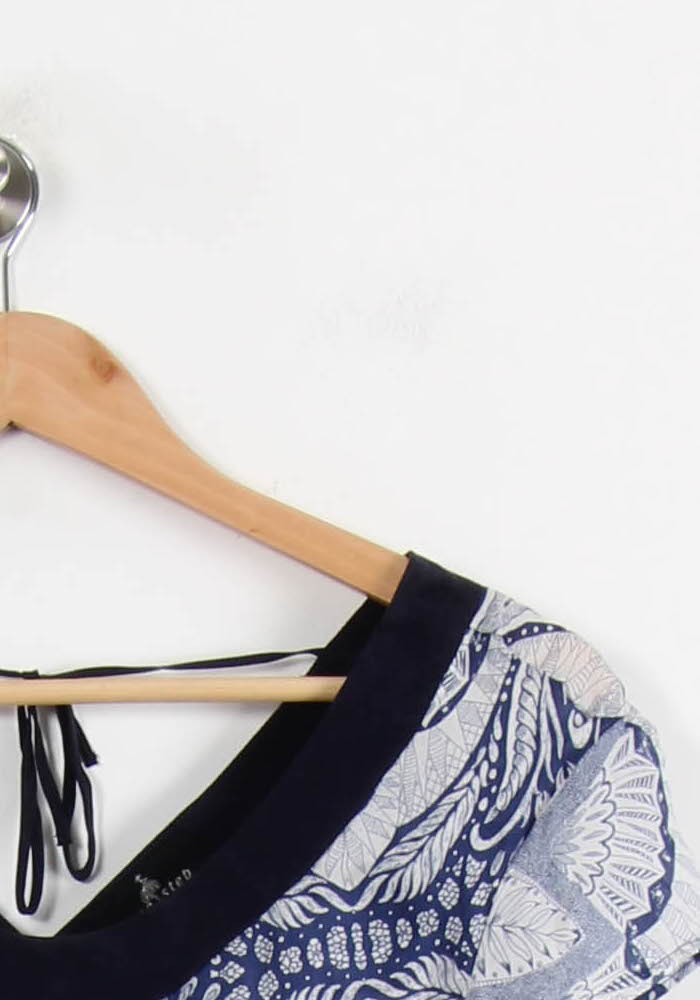 Top Bleu à Motif - Taille S/36 de la marque One Step | PARAD39222 - Vendu par Paradigme - Image 3