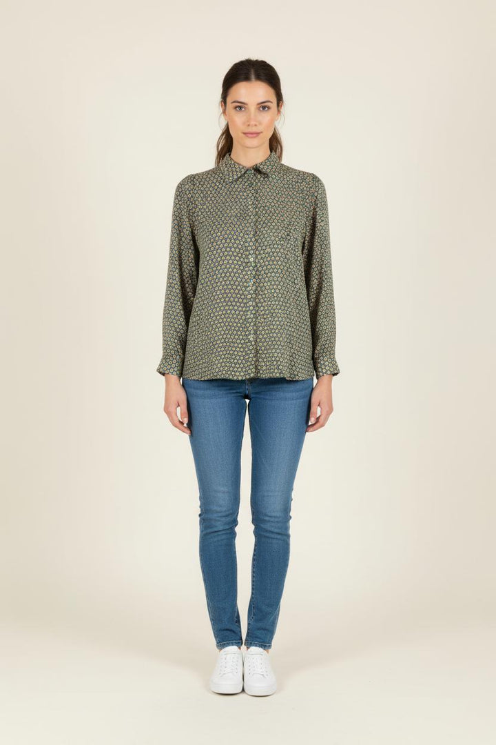 Chemise verte à motif - Taille S/36 de la marque Stella Forest | PARAD39259 - Vendu par Paradigme - Image 1