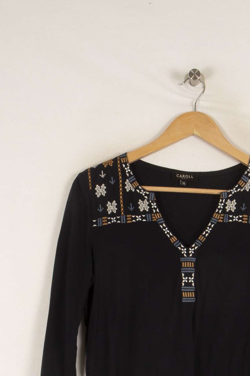 T-shirt Bleu - Taille S/36 de la marque Caroll | PARAD39261 - Vendu par Paradigme - Image 2