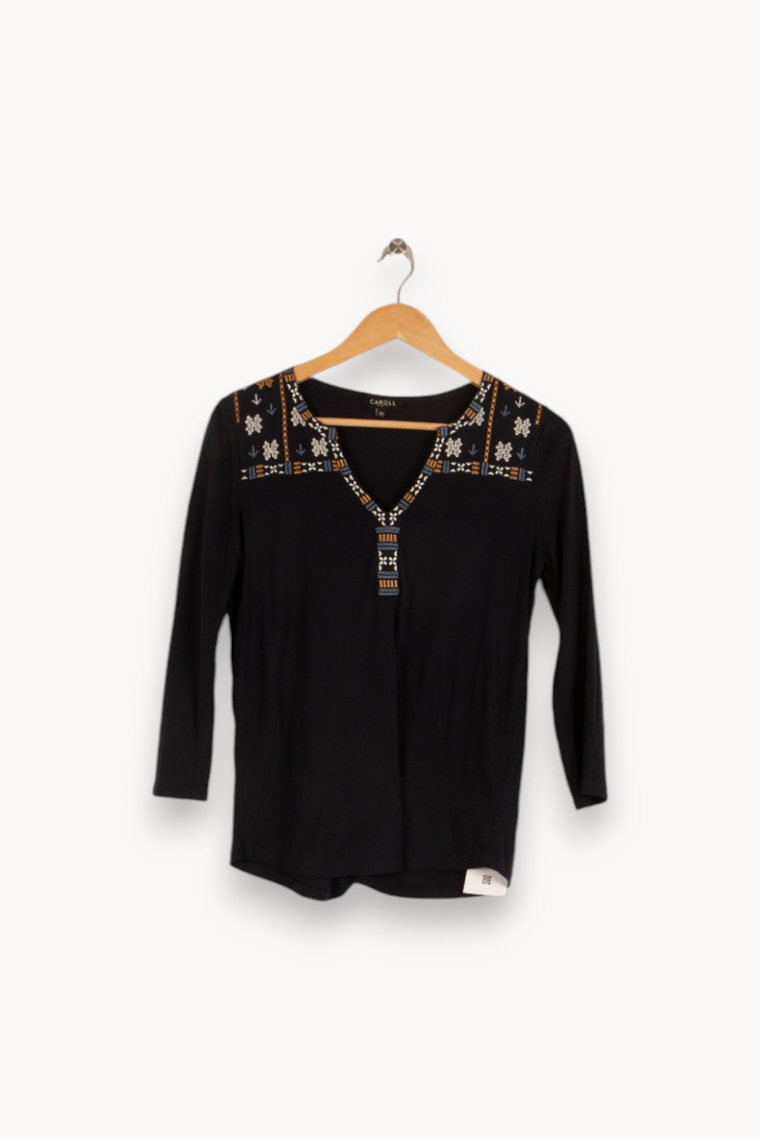 T-shirt Bleu - Taille S/36 de la marque Caroll | PARAD39261 - Vendu par Paradigme - Image 1