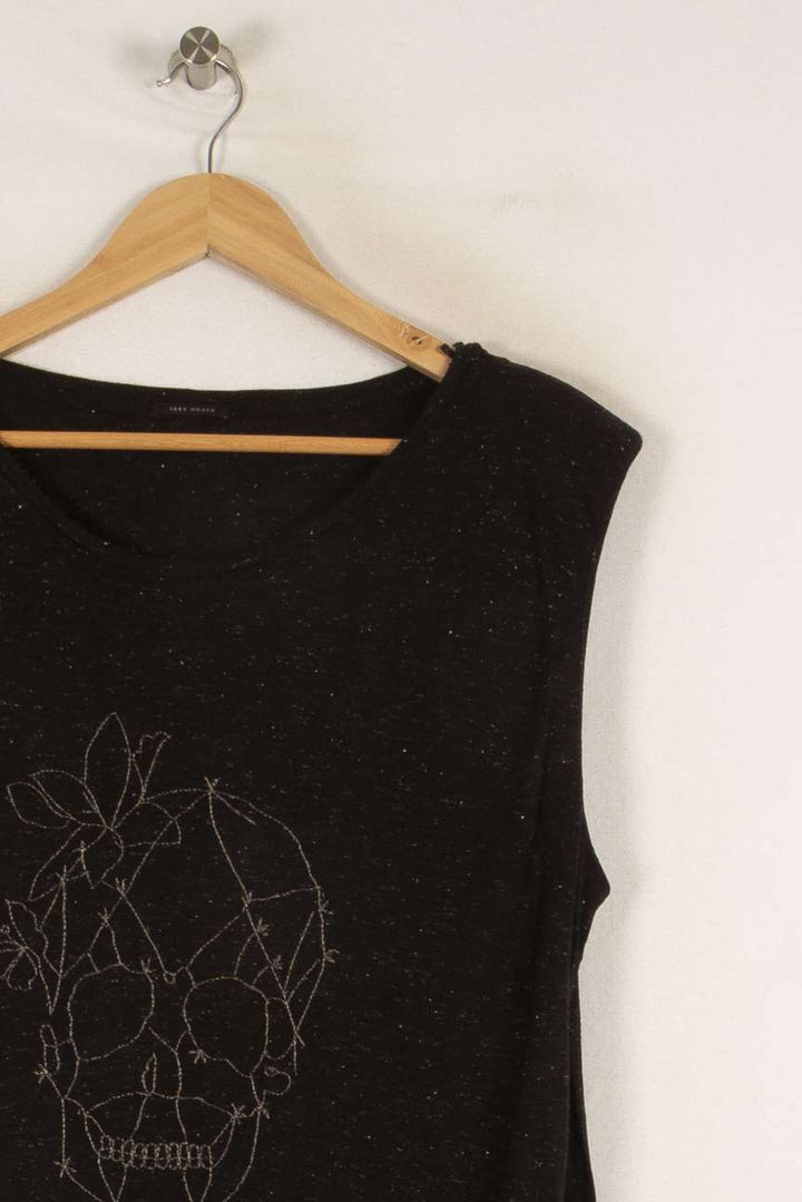 T-shirt Noir - Taille M/38 de la marque IKKS | PARAD39274 - Vendu par Paradigme - Image 2