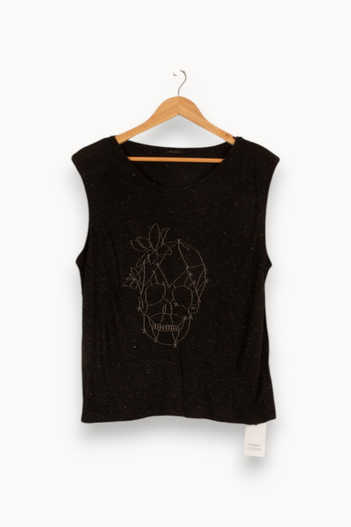 T-shirt Noir - Taille M/38 de la marque IKKS | PARAD39274 - Vendu par Paradigme - Image 1
