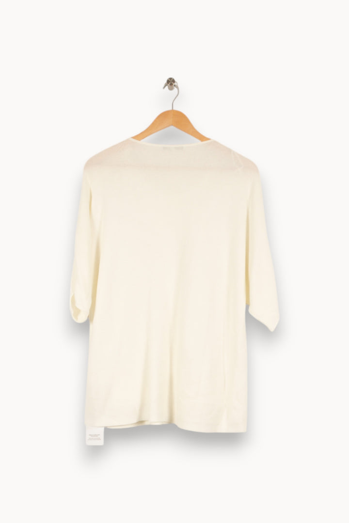 Pull blanc - Taille M/38 de la marque Gerard Darel | PARAD39279 - Vendu par Paradigme - Image 3