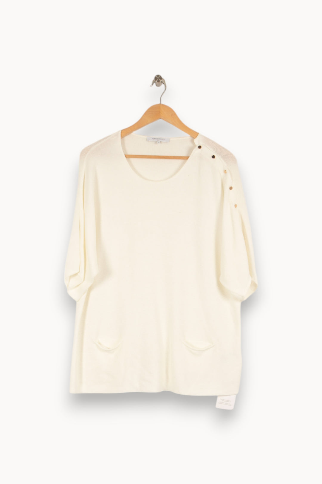 Pull blanc - Taille M/38 de la marque Gerard Darel | PARAD39279 - Vendu par Paradigme - Image 1