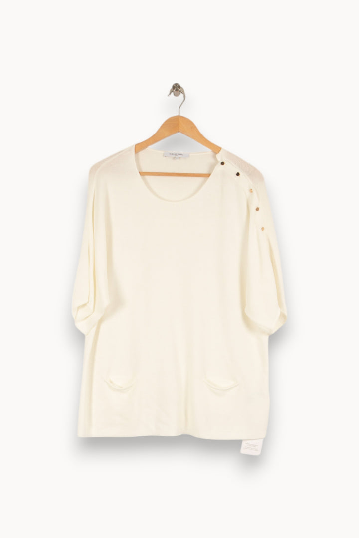 Pull blanc - Taille M/38 de la marque Gerard Darel | PARAD39279 - Vendu par Paradigme - Image 1
