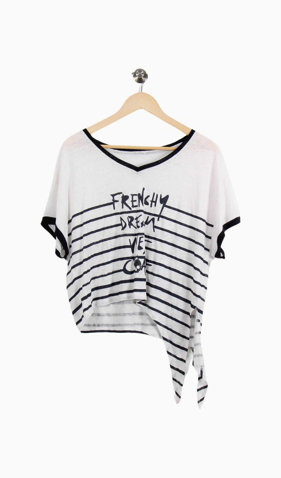 Tee-shirt Blanc et Noir - Taille M/38 de la marque IKKS | PARAD39280 - Vendu par Paradigme - Image 2
