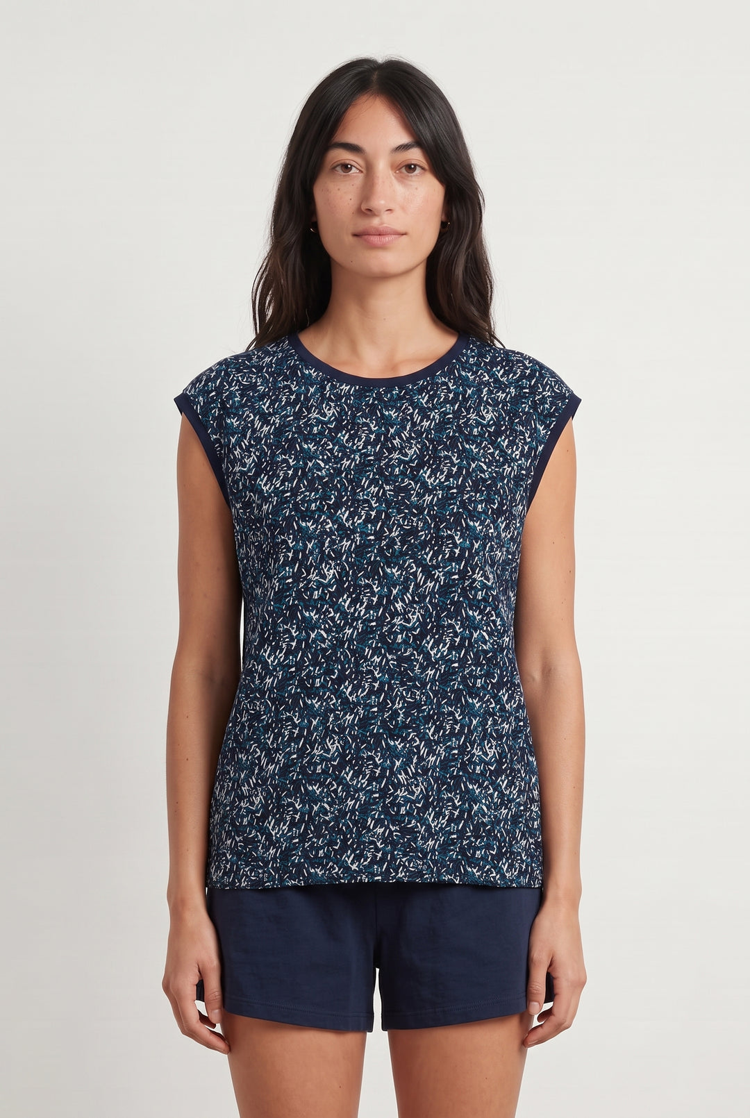 T-shirt blanc rayé - Taille M/38 de la marque IKKS | PARAD39281 - Vendu par Paradigme - Image 1