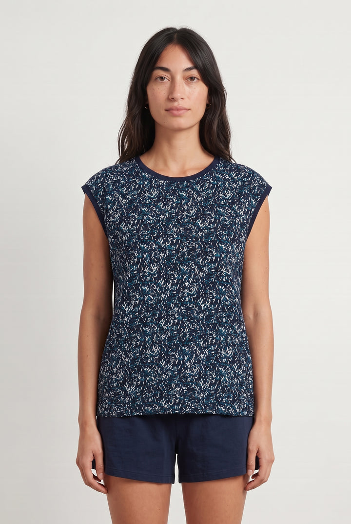 T-shirt blanc rayé - Taille M/38 de la marque IKKS | PARAD39281 - Vendu par Paradigme - Image 1