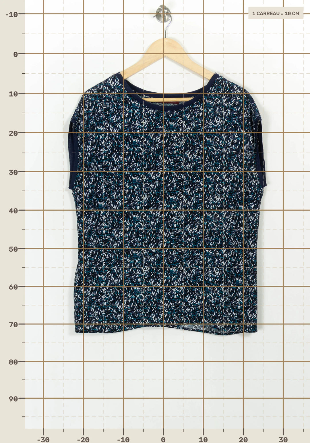 T-shirt blanc rayé - Taille M/38 de la marque IKKS | PARAD39281 - Vendu par Paradigme - Image 4