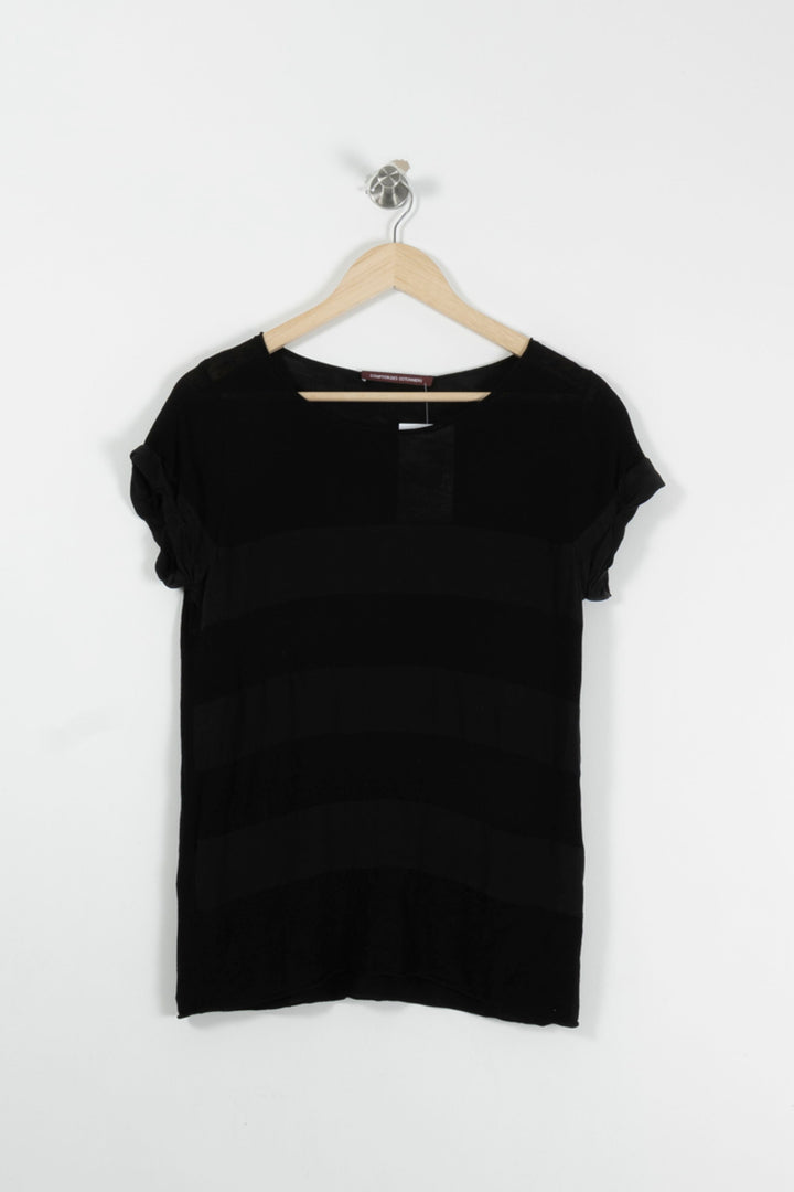 Top Noir - Taille M/38 de la marque Comptoir des Cotonniers | PARAD39282 - Vendu par Paradigme - Image 2
