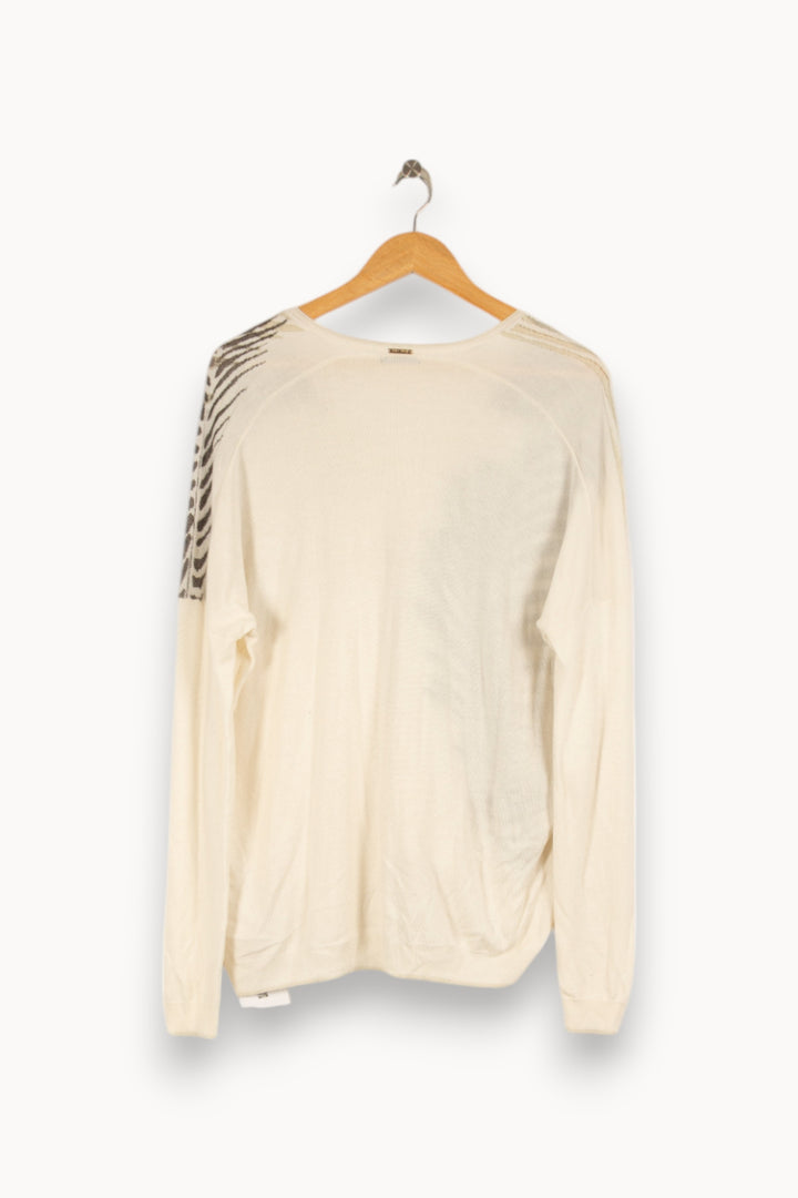 Pull blanc - Taille L/40 de la marque One Step | PARAD39290 - Vendu par Paradigme - Image 3