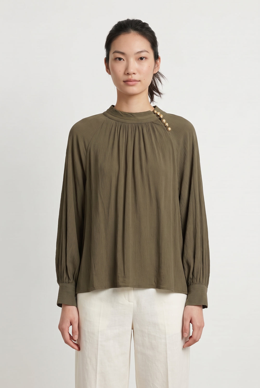 Blouse verte - Taille M/38 de la marque ba&amp;sh | PARAD39292 - Vendu par Paradigme - Image 1