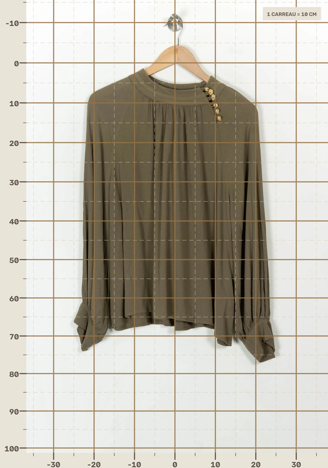 Blouse verte - Taille M/38 de la marque ba&amp;sh | PARAD39292 - Vendu par Paradigme - Image 4