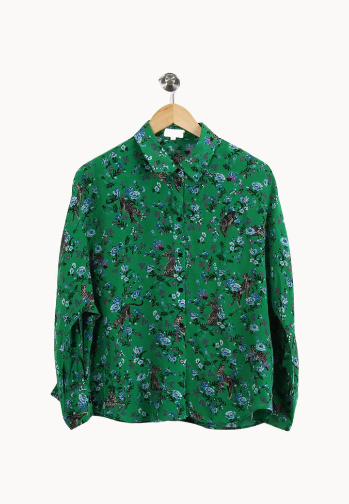 Chemise verte à motifs - Taille L/40 de la marque Claudie Pierlot | PARAD39314 - Vendu par Paradigme - Image 2