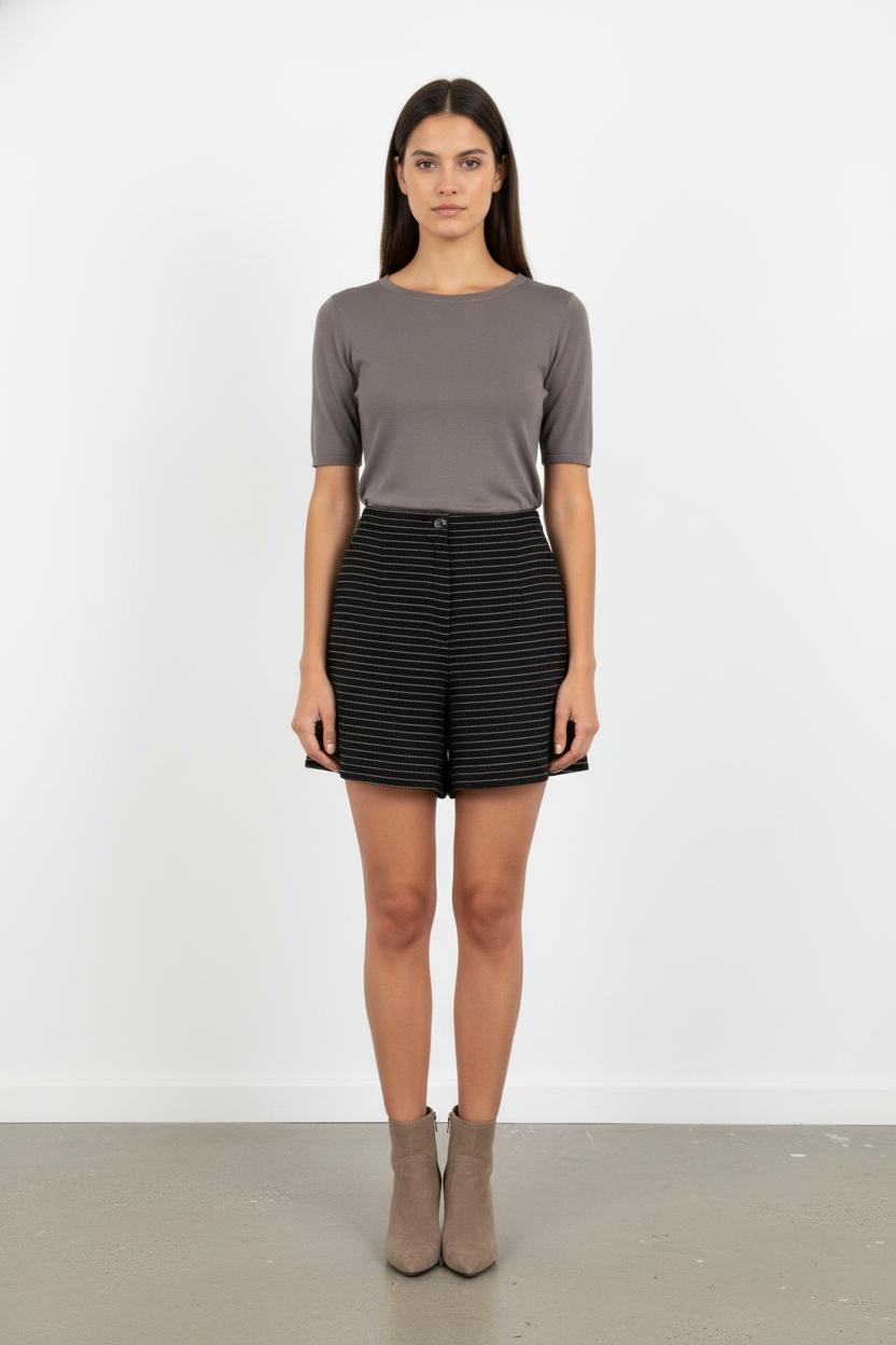 Short bleu rayé - Taille S/36